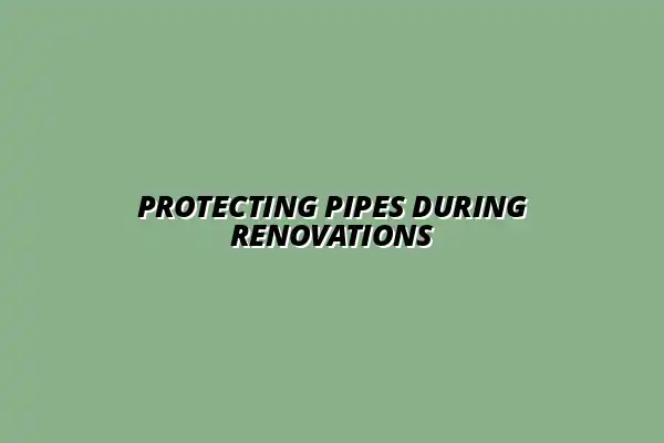 Best ways to protect your pipes from damage during renovations