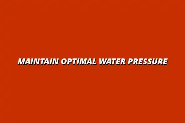 Key maintenance tasks for ensuring good water pressure in your pipes